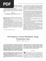 Zero-Sequence Current Distribution Along Transmission Lines