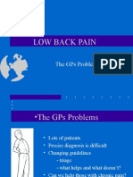 Low Back Pain: The Gps Problem