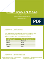 Exposición de Adjetivos en Maya