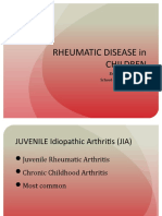 Rheumatic Disease in Children: Editha C Dizozn, MD School of Physical Therapy Feu-Nrmf