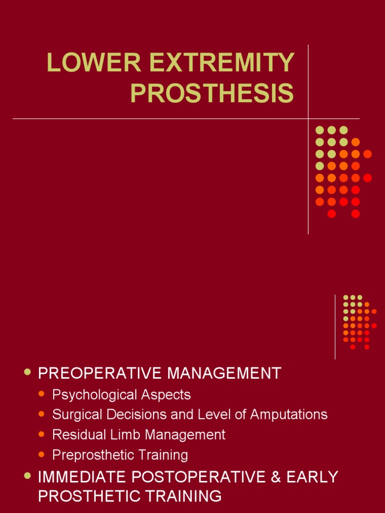 Managing Residual Limb Amputation Care | PDF | Prosthesis | Amputation