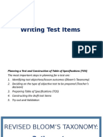 7a Writing Test Items