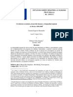 Crecimiento Economico Desarrollo Humano y Desigual