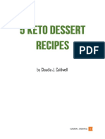 By Claudia J. Caldwell: 5 Keto Dessert Recipes