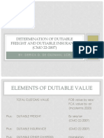 Components of Dutiable Value