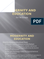 PGCE MODERNITY AND EDUCATION