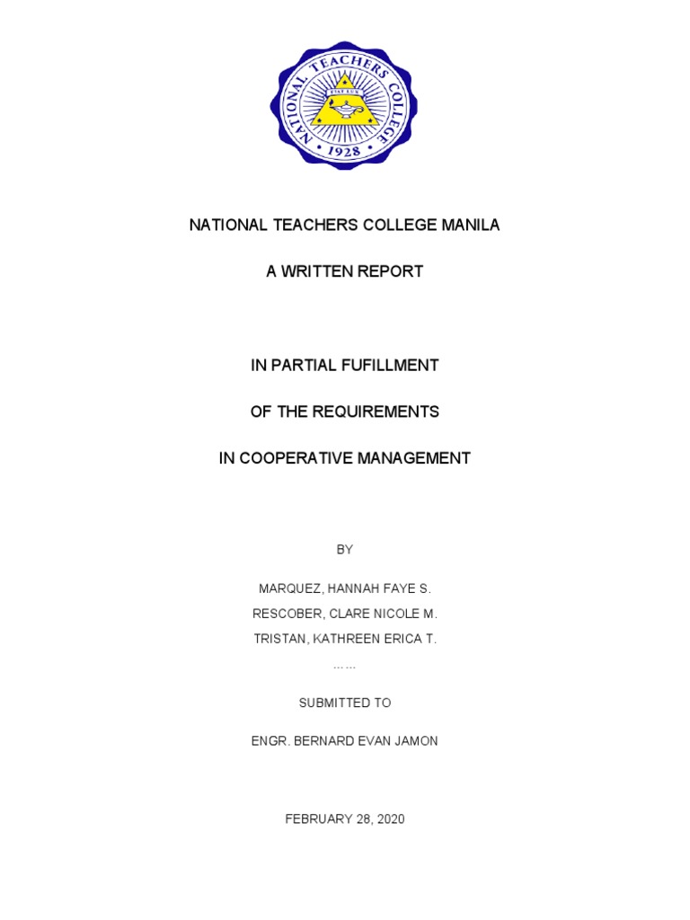national-teachers-college-manila-a-written-report-pdf-government