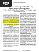 Analysis of Meteorological Drought Using Standardized Precipitation Index - A Case Study of Puruliya District West Bengal India PDF