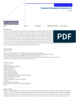 Database Management Systems, 2/e: Book Information Sheet Book Information Sheet