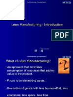 Lean Manufacturing: Introduction: Click To Proceed