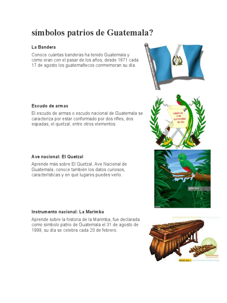 símbolos patrios de Guatemala?: La Bandera