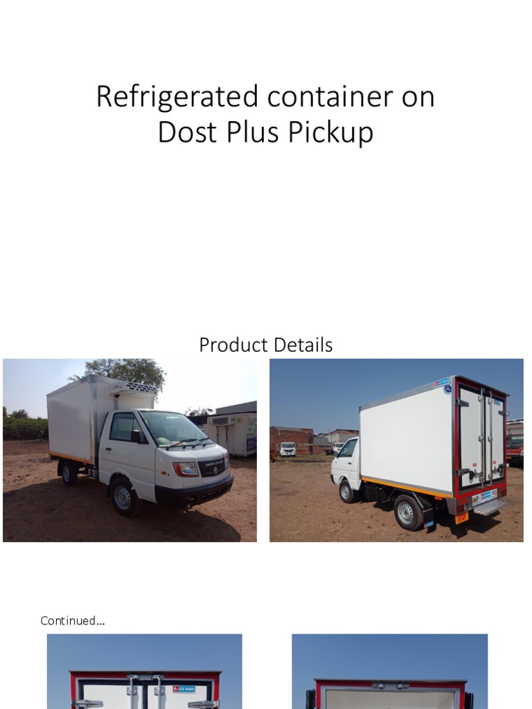 Ashok Leyland Dost Plus Refrigerated Container | PDF | Door | Fiberglass