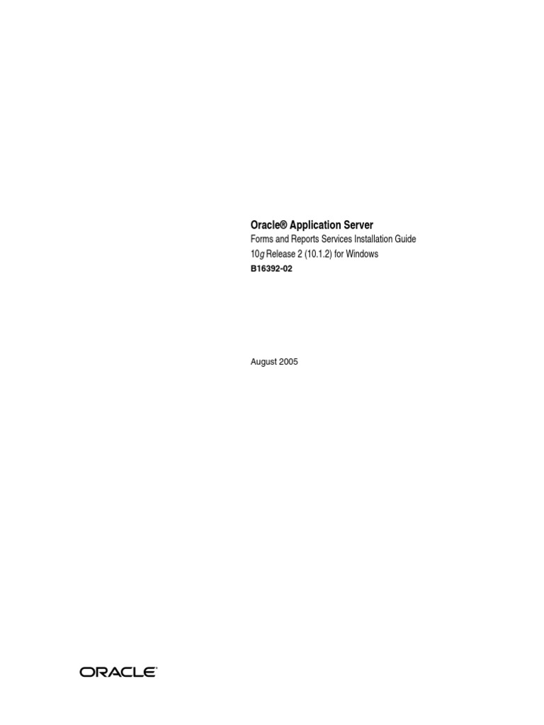 Oracle Forms Reports Installation Guide | PDF | Web Server | Internet & Web