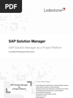 WhitePaper - Solution Manager As A Project Platform