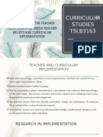 Curriculum Implementation Relationship