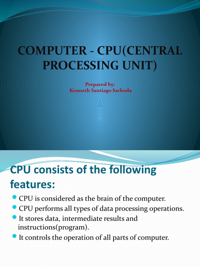 The Anatomy of the CPU Exploring the Key Components and Functions of