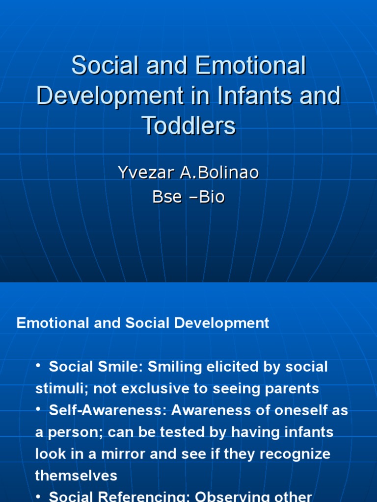 Social and Emotional Development in Infants and Toddlers | PDF ...
