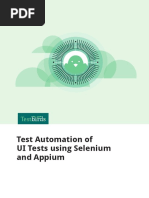 Test Automation of UI Tests Using Selenium and Appium