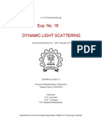 Exp. No. 16 Dynamic Light Scattering