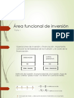 Area Funcional de Inversión Parte 1