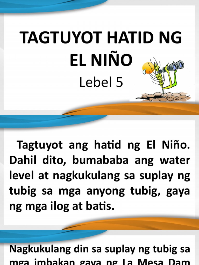 Lebel 5 Tagtuyot Hatid NG El Nino PDF