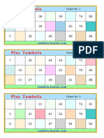 Tambola Tickets PDF