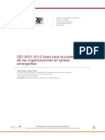 ISO 9001.2015 Base para La Sostenibilidad de Las Organizaciones en Paises Emergentes