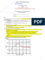 Send A SINGLE .PDF File To:: Advanced Well Testing Exam