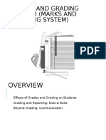 Grade and Grading System (Marks and Marking System)