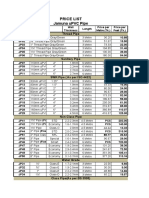 Price List: Jamuna uPVC Pipe