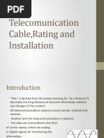 L6-Telecomunication Cable, Rating and Installation