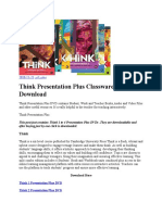 Think Presentation Plus Classware