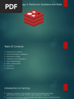 Caching Strategy in Relational Database and Redis