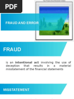 Fraud and Error