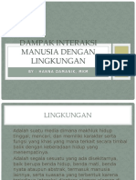 Dampak Interaksi Manusia Dengan Lingkungan