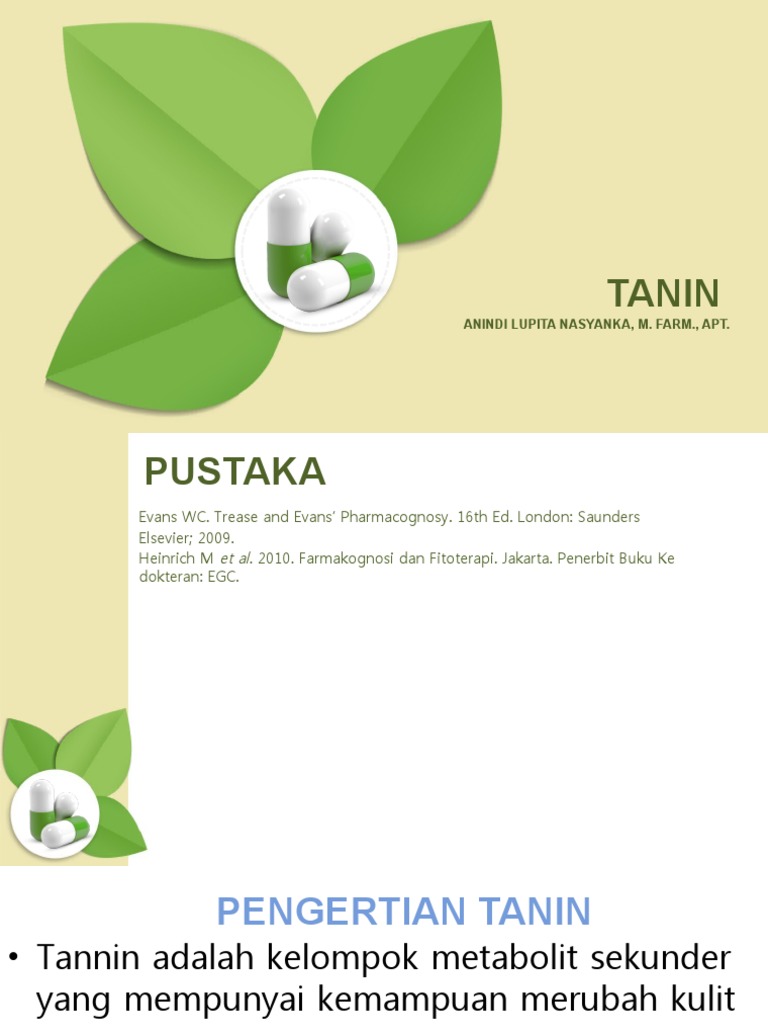 Panduan Lengkap Tanin: Klasifikasi dan Manfaat | PDF | Kesehatan Holistik