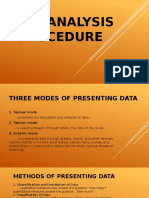 Data Analysis Procedure