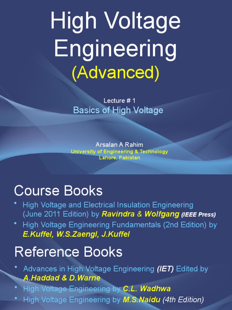 High Voltage Engineering Basics | PDF | Electrical Breakdown | Dielectric