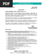 HRH Gyalsey Math Award Instructions | PDF | Mathematics | Cognition