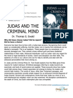 Judas and The Criminal Mind: Dr. Thomas G. Ewald