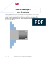 01 - Mastercam Lathe - Challenge Assignment - Lesson 3 PDF