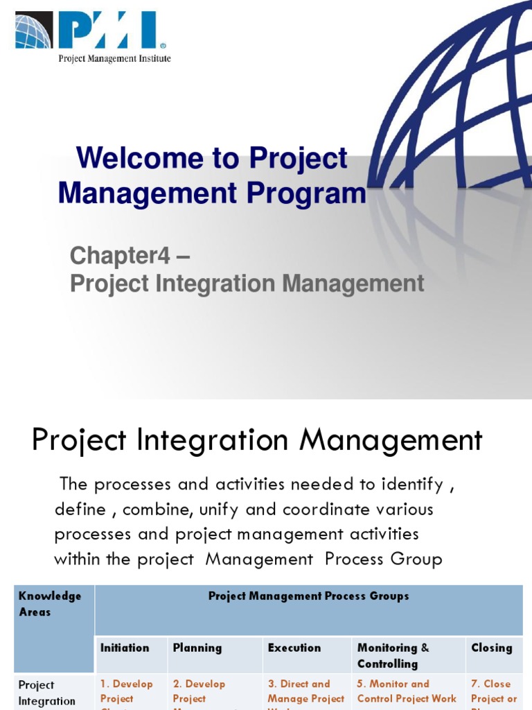 Project Integration Management Overview | PDF | Project Management | Risk