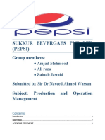 Sukkur Bevergaes PVT LTD (Pepsi) : Group Members