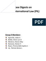 Case Digests On Public International Law (PIL) : Group 9 Members