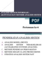 Analisis Sistem Informasi (3DB) - M6 - Aktivitas Dan Metode Analisis Sistem.pdf