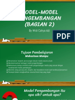 PERTEMUAN 8. MODEL PENGEMBANGAN Part 2