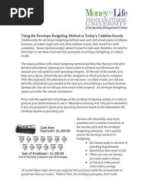 Envelope System