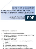 Senior High School - From YAFS Data April 2016 PDF