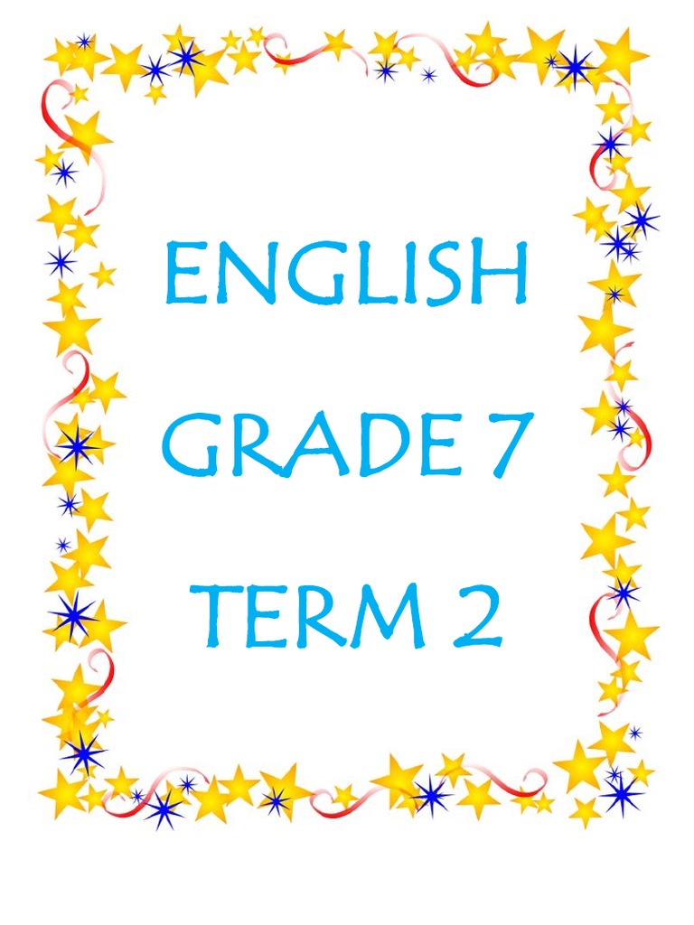 Grade 7 English Term 2 Overview | PDF | Subject (Grammar) | Object ...