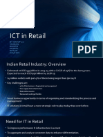 ICT in Retail: by Group 10: Sharan Rohith Kushal Hitesh Kaustav